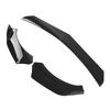 Front Bumper Lip Spoiler 4 Parts Form Universal Modification Aggressive DecorationGlossy Black