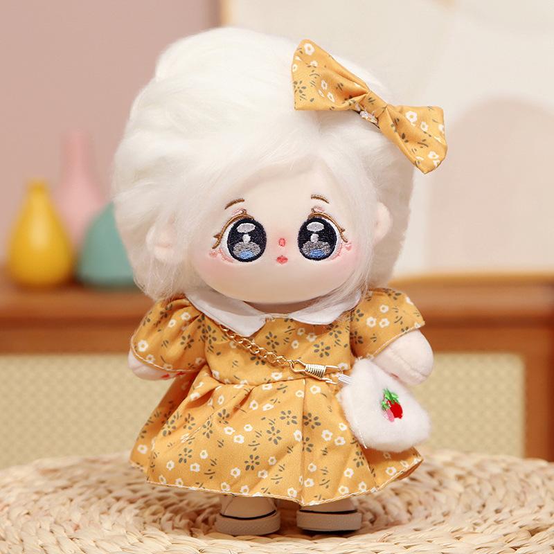 Puppe Geschenk Plüsch Boudoir Kleidung Mädchen Baumwolle Puppe Puppe 20cm Dress-up Spielzeug