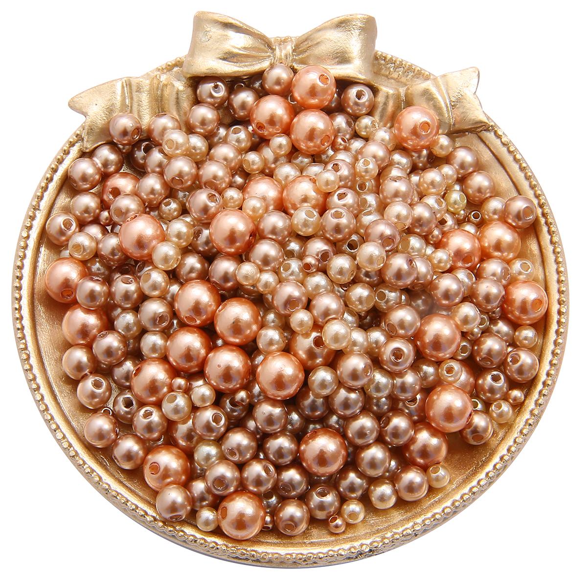 

150 шт. 3-8 мм круглые искусственные бусины из АБС-пластика с прямыми отверстиями для изготовления ювелирных изделий