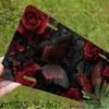 Pc D Flat Poster with Sign Frame and Decorative SetFeaturing Butterfly and Red Rose DesignCar License Plate CoverSuitable