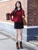Fei Yuan Beaded Hip-Hugging Short Skirt: Women's Slimming Half-Length Skirt for Autumn & Winter, Petite & Versatile, Anti-Exposure Design
