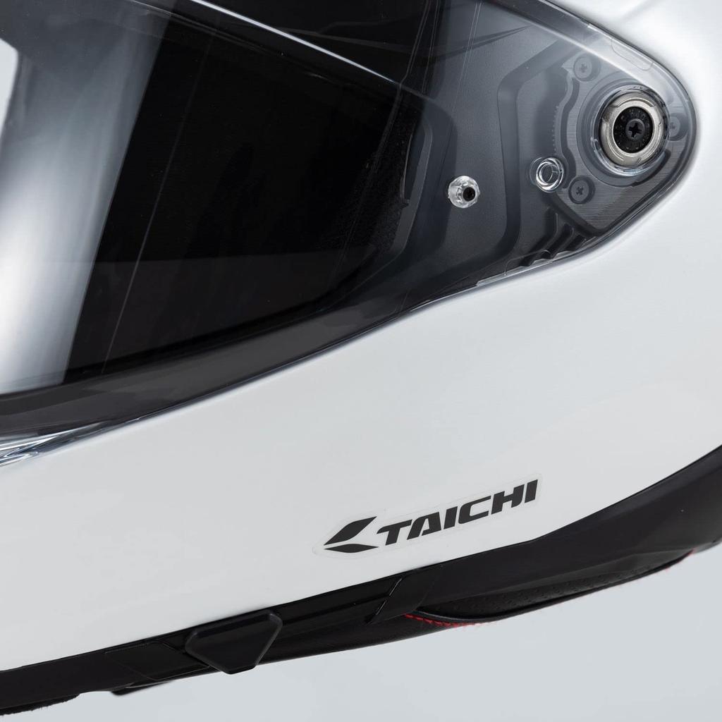 RS TAICHI Motorcycle Sticker Black/Silver Size: 5.5 x 3.0 inches (140 x 75 mm) RSW034