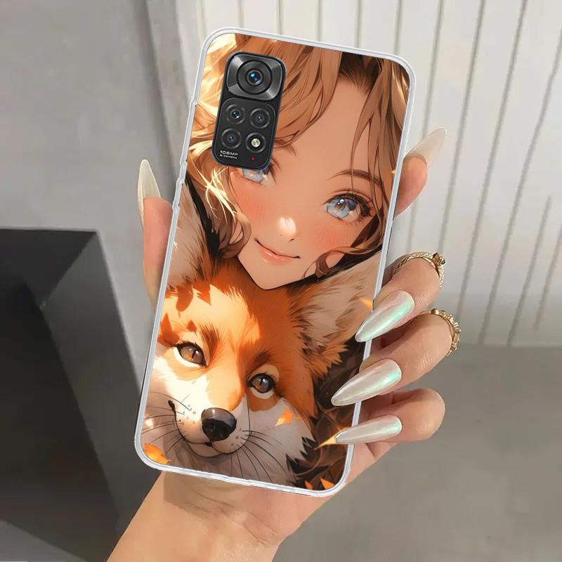 Cute Anime Ins Girls Animal Cat Phone Case for Xiaomi Redmi Note 15 14 14S 13 12S 12 Pro 11S 11 Plus 11T 11E 10S Soft Funda Prin