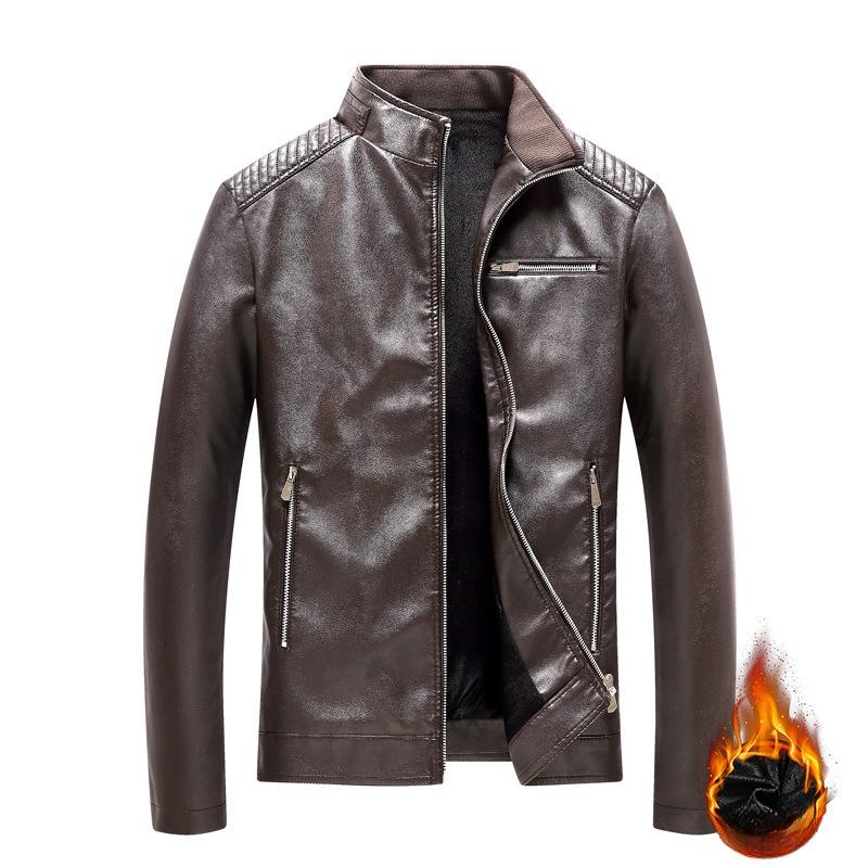 

Новые осенние и зимние мужские повседневные кожаные куртки, мужские мотоциклетные куртки, кожаные куртки, куртки в корейском стиле 5XL