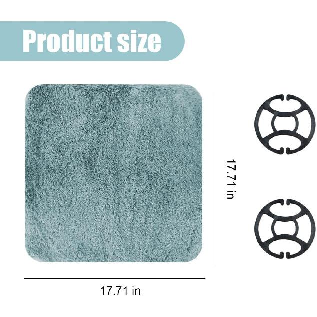 Sheepskin Car Seat Cushion, Soft Comfort Winter Driver Seat Cover | Fluffy Faux Fur Front Seat Pad, Car Seat Protector Pad for Office Chair,