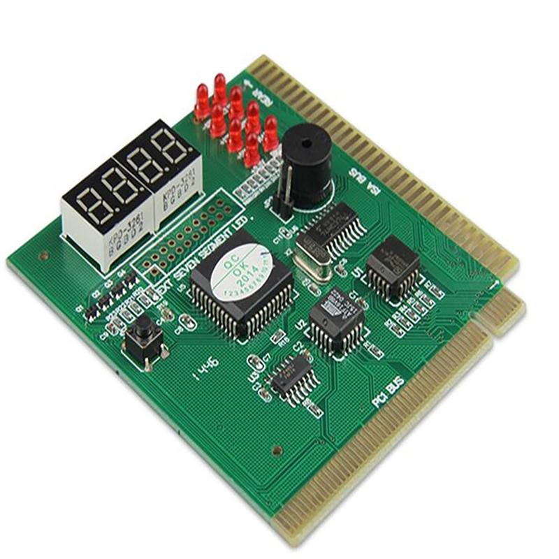 Pci & Isa Motherboard Tester Diagnostics Display 4-Digit Pc Computer Mother Board Debug Post Card Analyzer