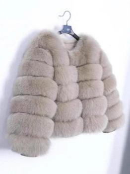 European and American fur jackets imitation fox hair splicing winter clothing thickened warm long-sleeved short fur jackets are in stock