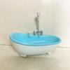 Bird Automatic Bathtub with Water Injections Hole Washing Cleaning Plastic Parrot Bath Parakeets Caged Bird Supplies
