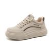 Board Shoes Women's 2025 Spring New Thick-soled Stepping On Shit Soft Leather with Skirt Versatile Super Fire Casual Little White Sports Shoes