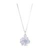Women Minimalist Fashion Rotatable Jasmine Pendant Hollow Clavicle Chain Necklace