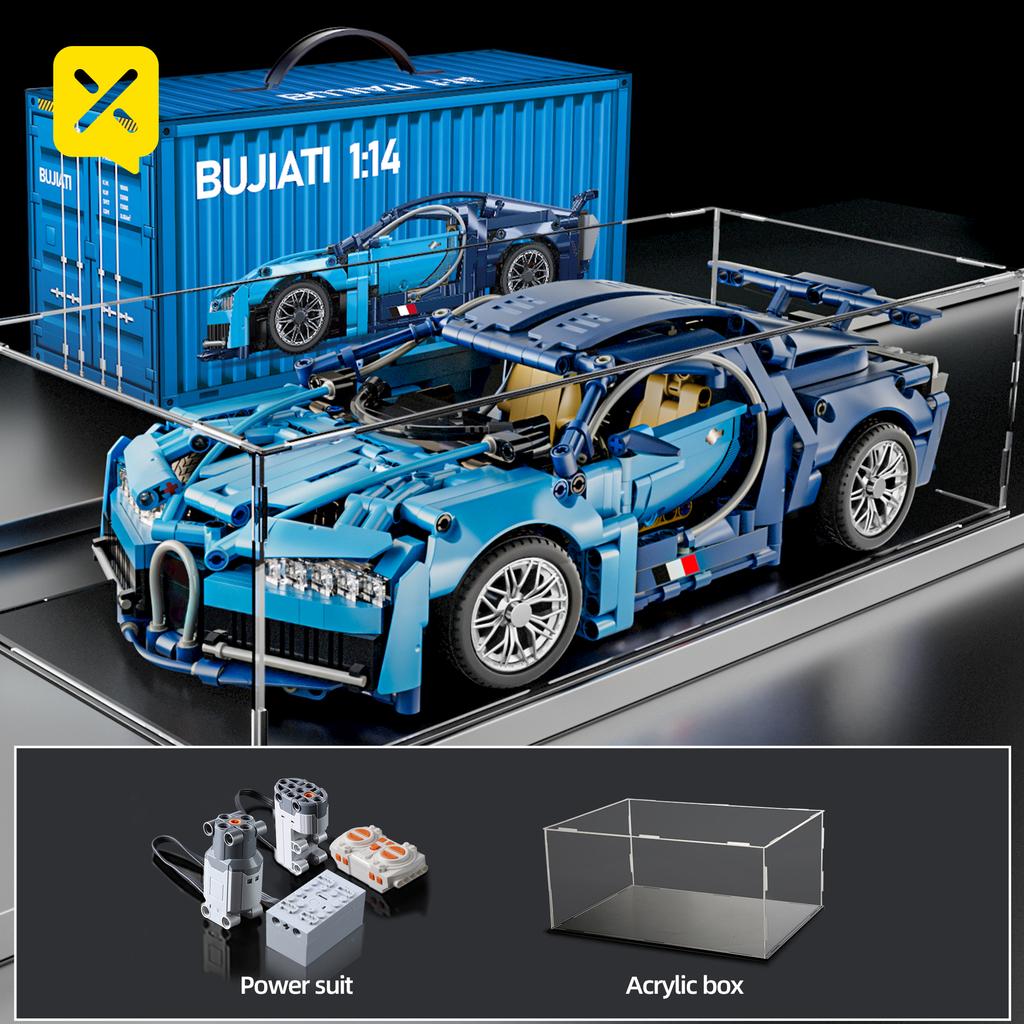 ToylinX 1:14 Supercar Baustein Spielzeug Optionale Power Group 14+ Technologie Design Weihnachtsgeschenk für Erwachsene und Kinder Mit Box