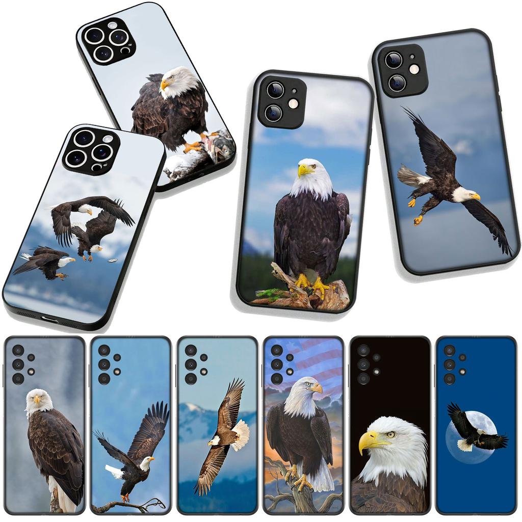 Bald Eagle Phone Cover for Apple iPhone 16 15 14 Plus 13 12 Mini 17 Pro Max + ProMax 16E Air Case