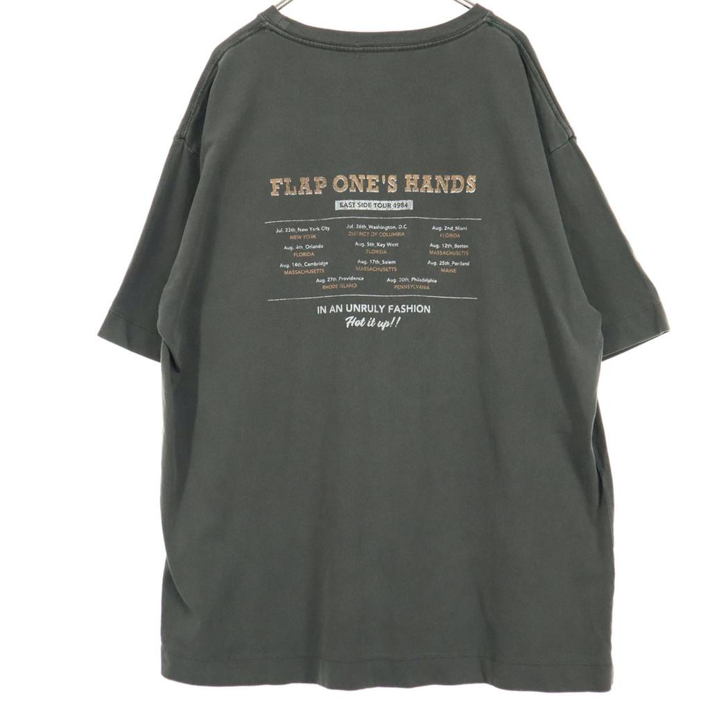 unused LOWRYS FARM Print Short sleeve T-shirt F Charcoal gray Women Used