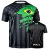 3D Print Colombia Haiti T-Shirt For Men Brazil Argentina Pattern Short Sleeve Tees Fashion Casual Round Neck T Shirts Sport Tops