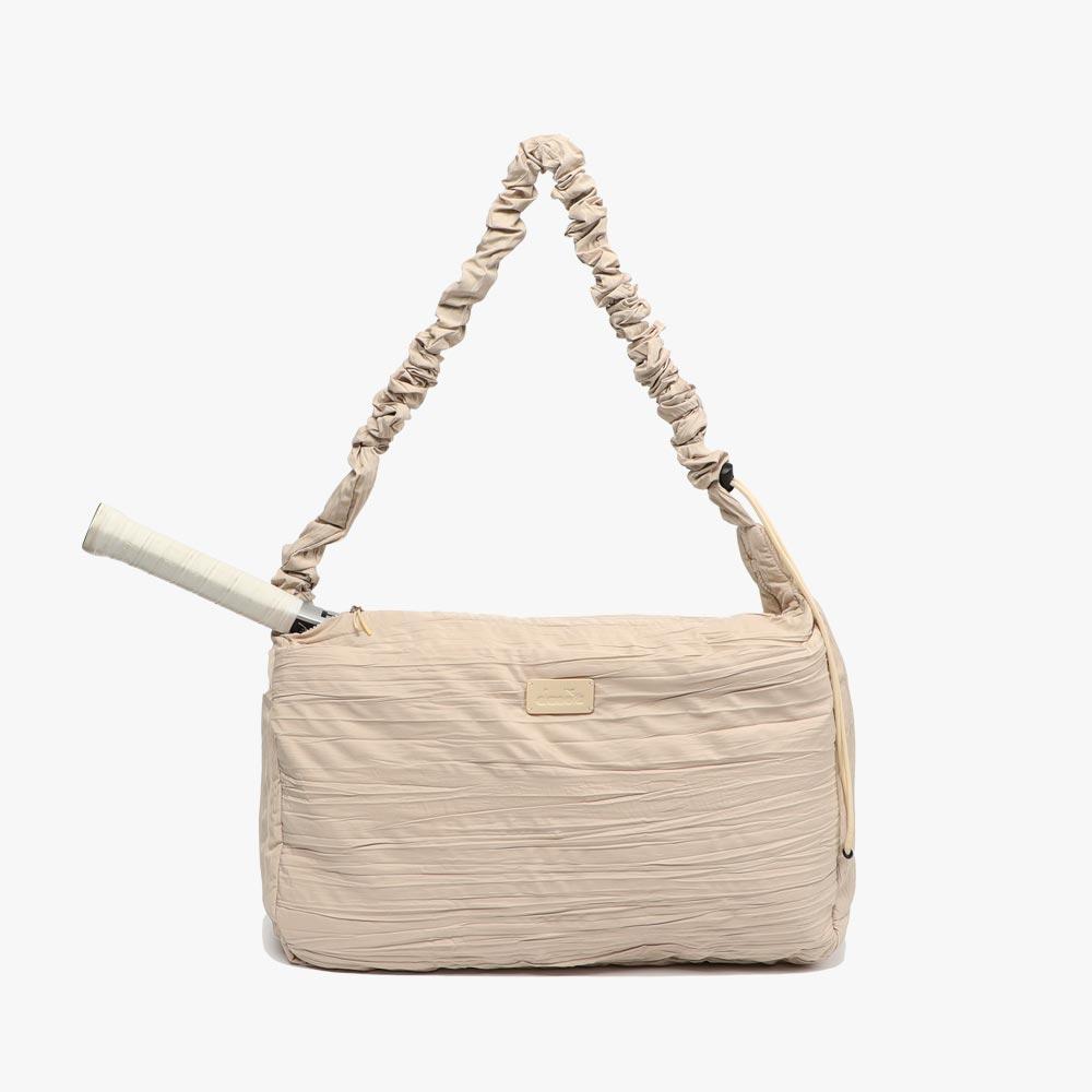 Diadora Pleated Crossbody Bag Beige