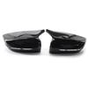Rear View Side Mirror Covers for BMW G30 G20 18-2020 Gloss Black