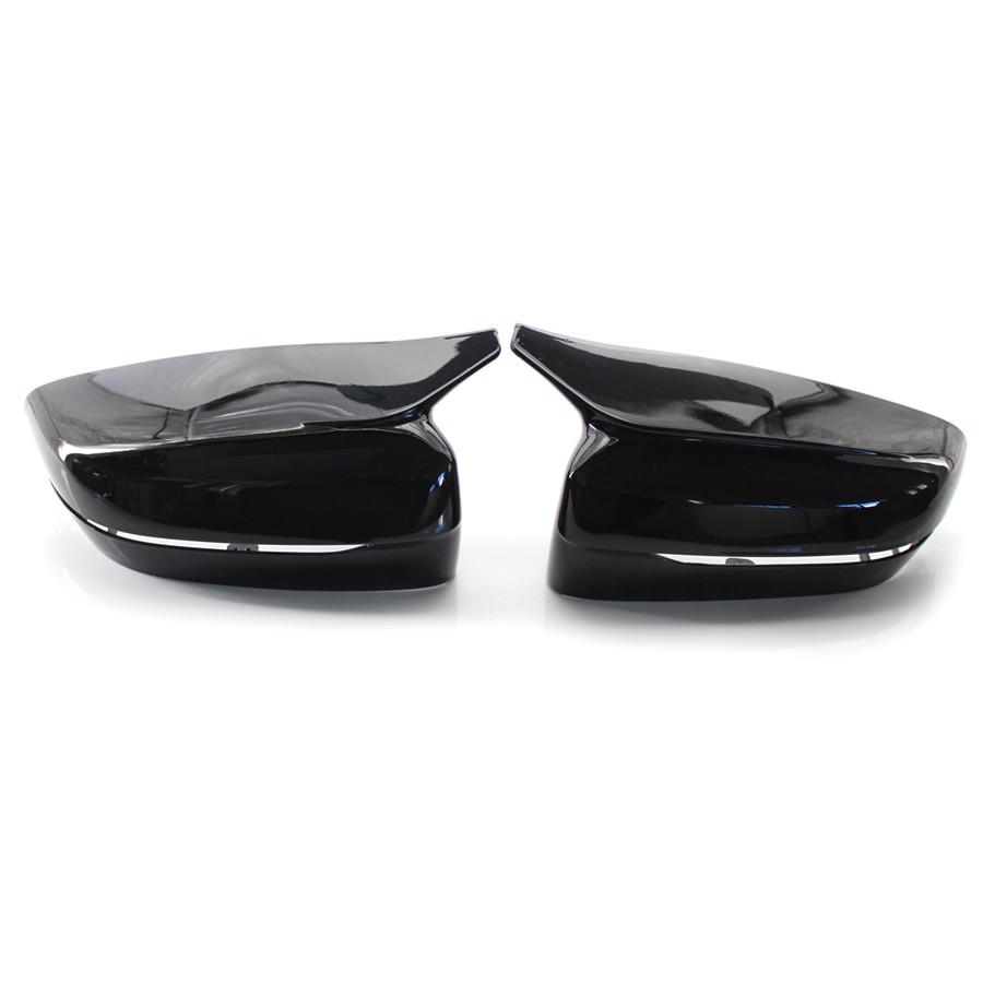 Rear View Side Mirror Covers for BMW G30 G20 18-2020 Gloss Black