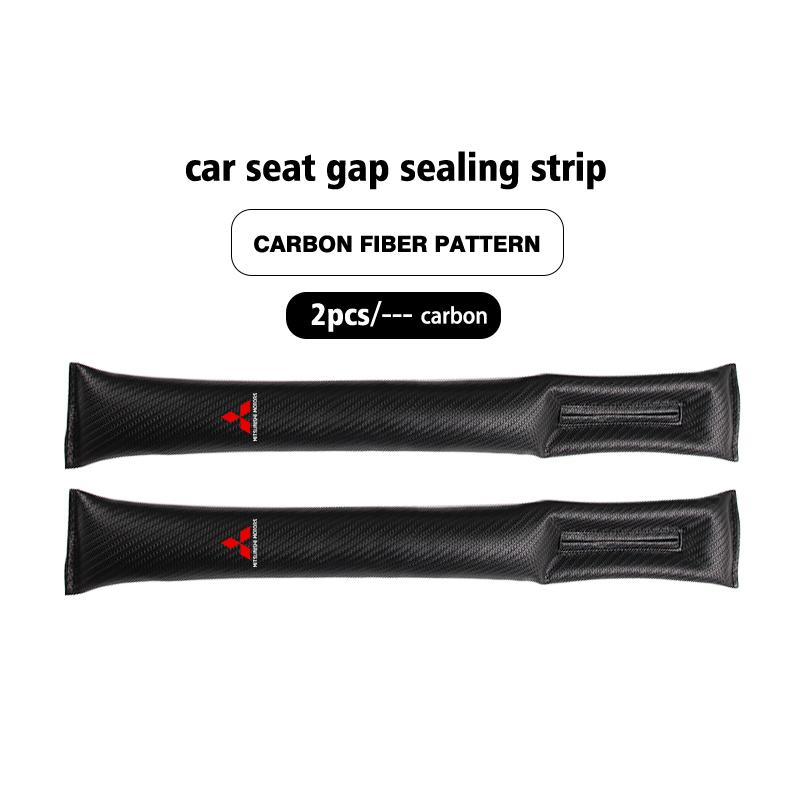 For Mitsubishi Car Seat Gap Filler Soft Leather Leak Pads Plug Leak Proof Strip Auto Accessories Outlander Lancer Eclipse Mirage