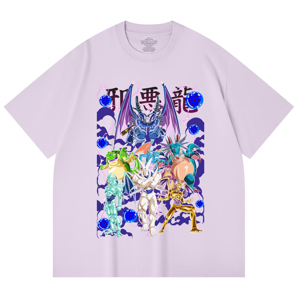 230 Gsm 100% Cotton Dragon Ball V38 Dragons Print Unisex Heavy Cotton T Shirt