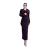 2025 Autumn Chic Suit Jacket & High-Waist Slim Midi Skirt Set