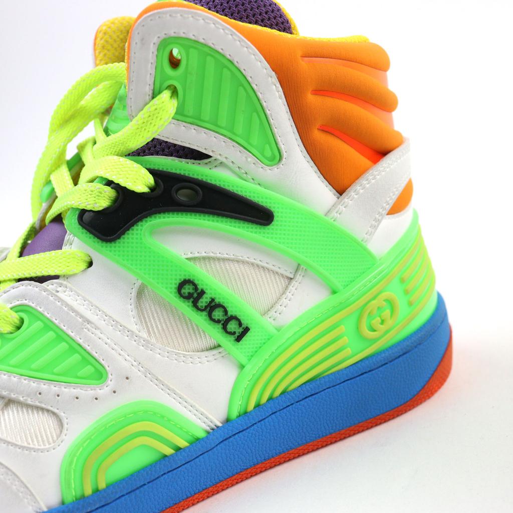 Makellose GUCCI Sneaker Interlocking Vintage-Finish Leder Damen 35.5 661310 Gebraucht