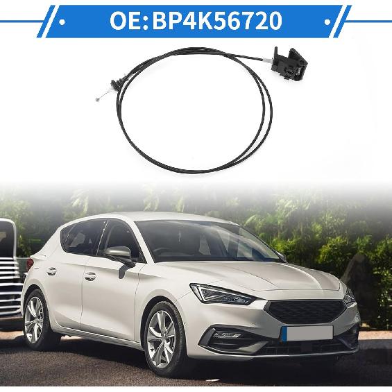 Hood Release Cable No.BP4K56720 Hood Latch Cable for Mazda 3 2004-2009 1 Pcs