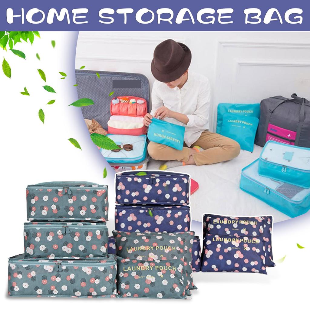 Suitcase Organiser Travel Clothes Bags, Pack Of 6 Storage Bag