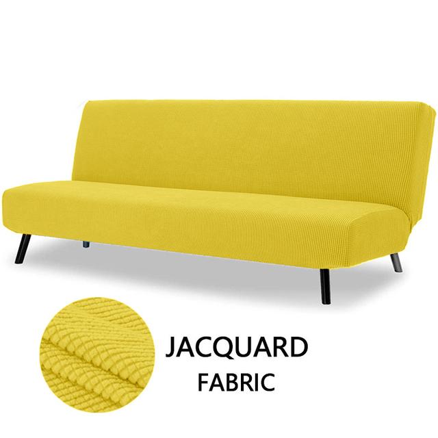 Sofa Bed Cover Polar Fleece Fabric For Living Room Couch Cover Stretch Slipcovers Elastic Stretch Armless Sofa Bed Case