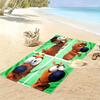 Pat the Dog  Print Beach Towel, Large Soft Quick Dry Towel for Beach Camping Swimming