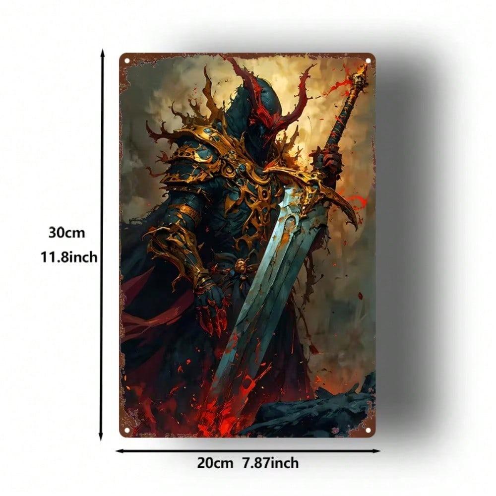 8x12 Inch Sword Metal Sign Tin Plate Wall Decor Home Bar Garage