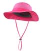 Outdoor Mesh Safari Hat with Wide Sun Farm Work UV Fishing Rose Red [Connectyle] Women's UPF50+ Brim, Protection, Hat, Protection, Gardening, Hat,