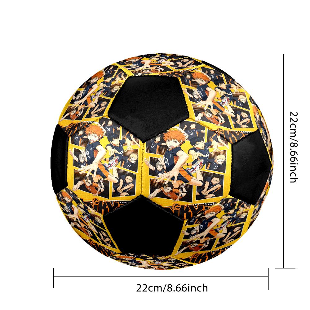 Soccer Ball Colorful Machine Stitched PVC Size 5 Team Training Competition Ready Durable High-Bounce Cool Sports Gift