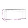 VidaXL Banc de jardin noir 109x44x45 cm bois massif de pin 824008