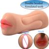 2 In 1 Male Masturbator Cup Oral Deep Throat Vacuum Blowjob Machine Artificial Vagina Pocket Pussy Masturbation Sex Toys for Men