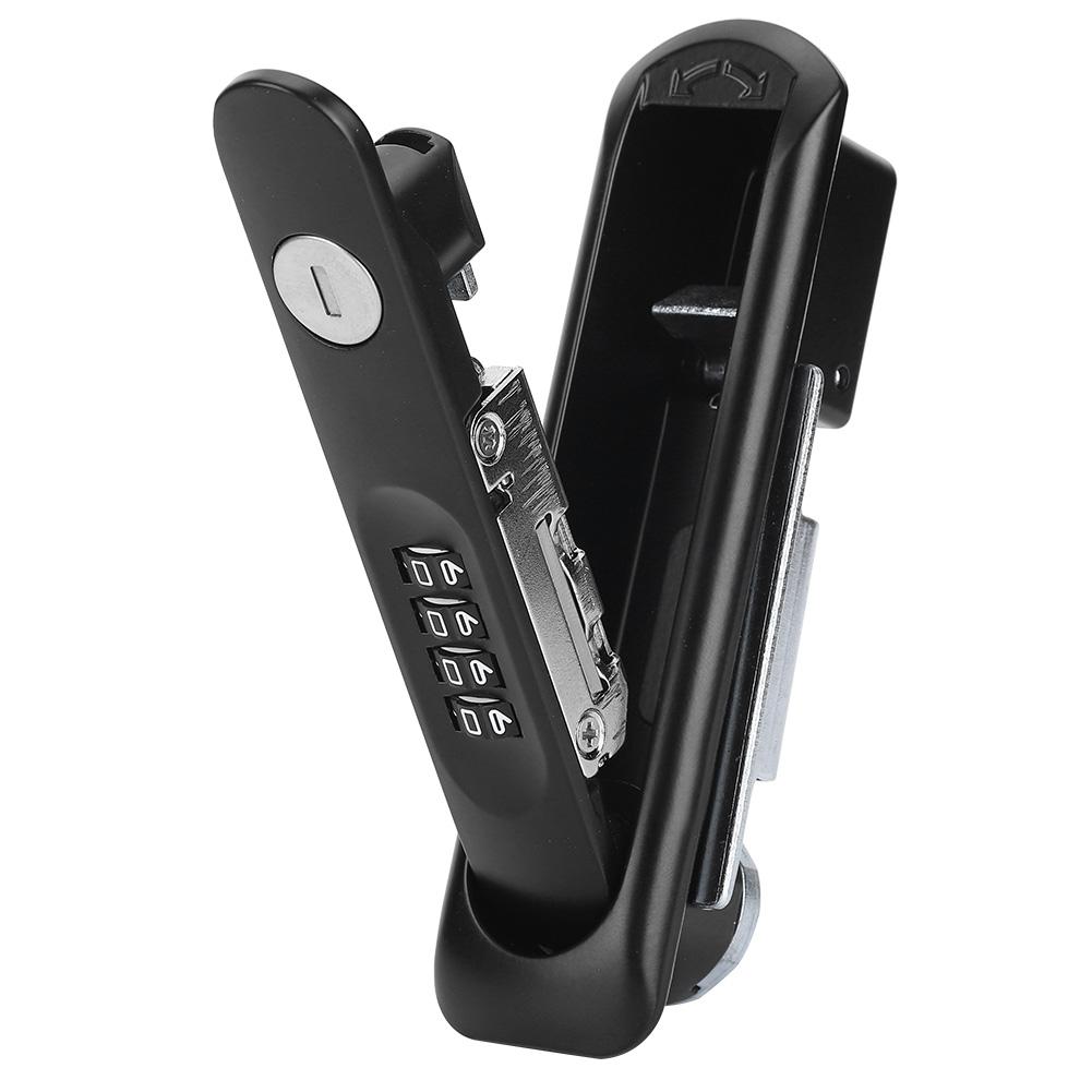 Zinc Alloy Cabinet Door Password Coded Lock with Keys for Home Office Hospital SchoolBlack