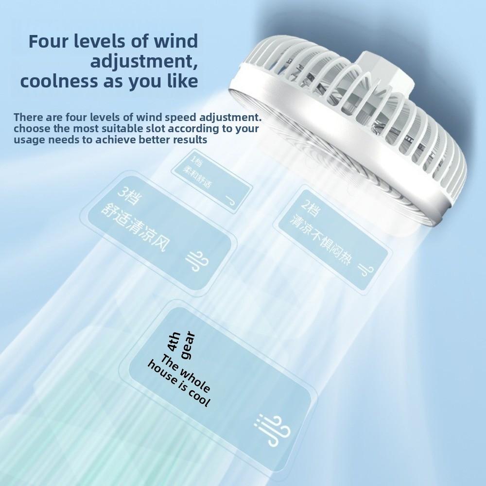 Desktop Fan Dormitory Home Portable Rechargeable Office Electric Fan Large Wind Silent Fan