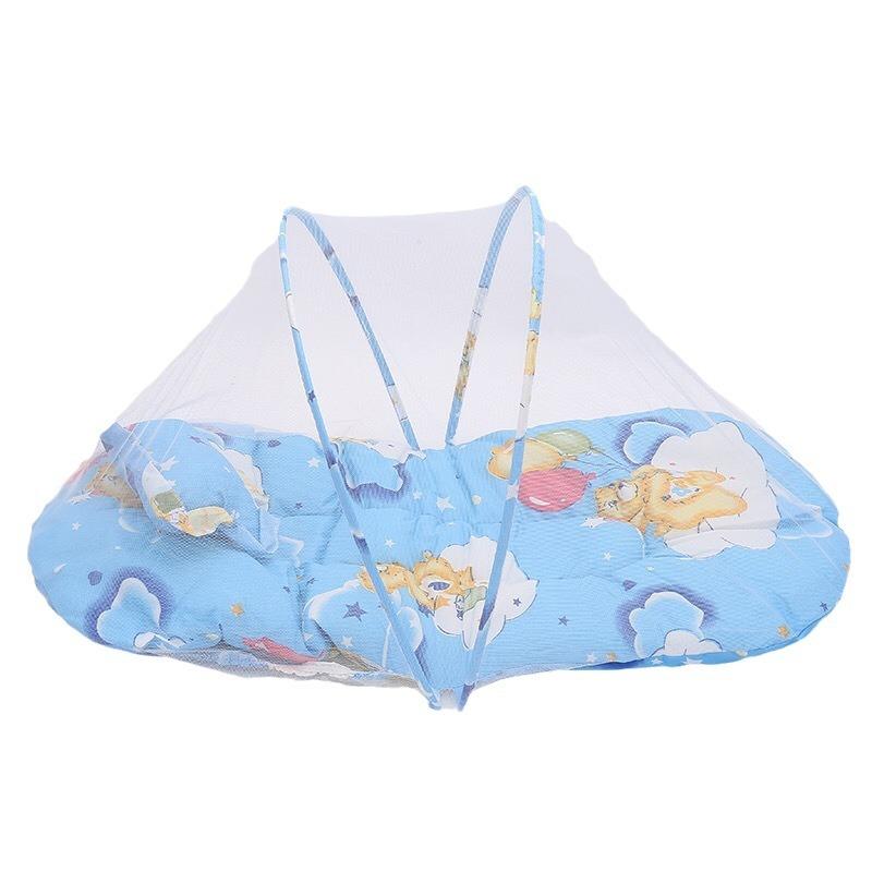 1Pc Portable Foldable Baby Mosquito Net No Installation with Sleep Cushion Pillow Mosquito Net Super Soft Baby Mosquito Net