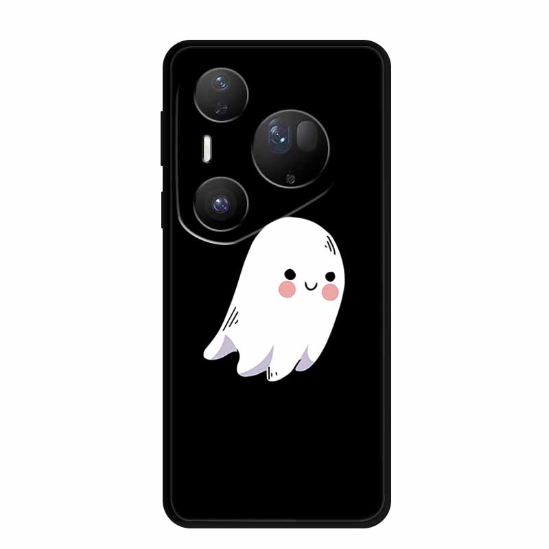 For Huawei Pura 80 Ultra 5G Case Coque Cartoon Cat Painted Black Silicone Soft Back Cover For Huawei Pura 80 Ultra Cases Shells