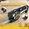 Telemetru Laser & Ruletă 2-în-1 (Telemetru cu infraroșu + Ruletă de oțel) – Instrument de măsurare de interior cu laser cu linie transversală pentru renovare