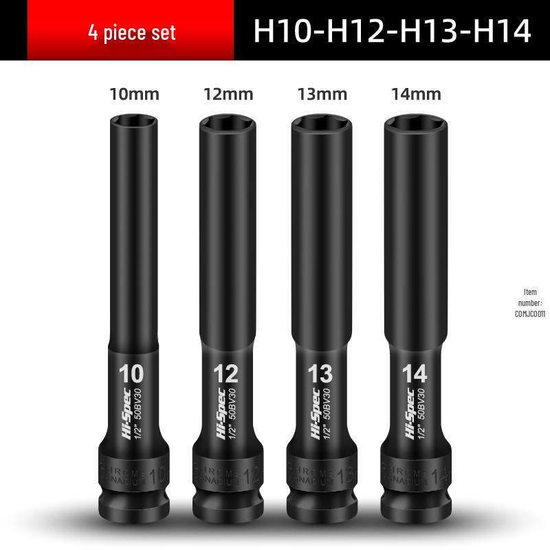 Extended Thin-Walled Hex Deep Impact Socket 8mm for Electric Wrench