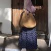 Gentle Vintage Cottagecore Floral Midi Skirt for Women - High-Waist Purple Tiered Cake Long Skirt