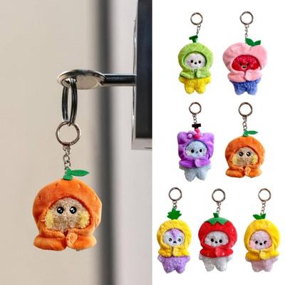 Κάλυμμα κεφαλιού Kawaii Fruit Βελούδινο μπρελόκ Χαριτωμένο κρεμαστό αξεσουάρ τσάντα κινουμένων σχεδίων Δώρο γενεθλίων βελούδινο μπρελόκ
