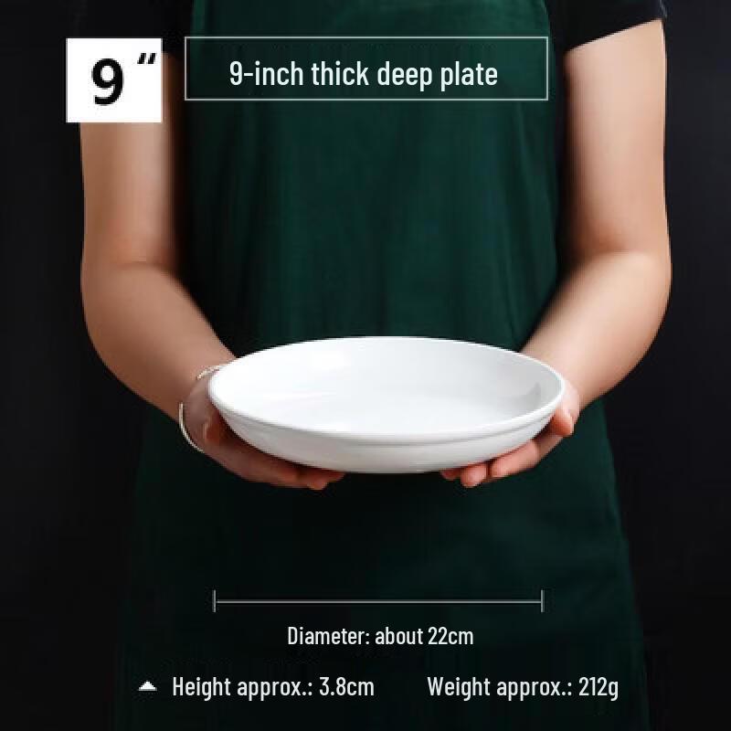 A5 Melamine Commercial 9-inch Deep Plate (Pack of 10)