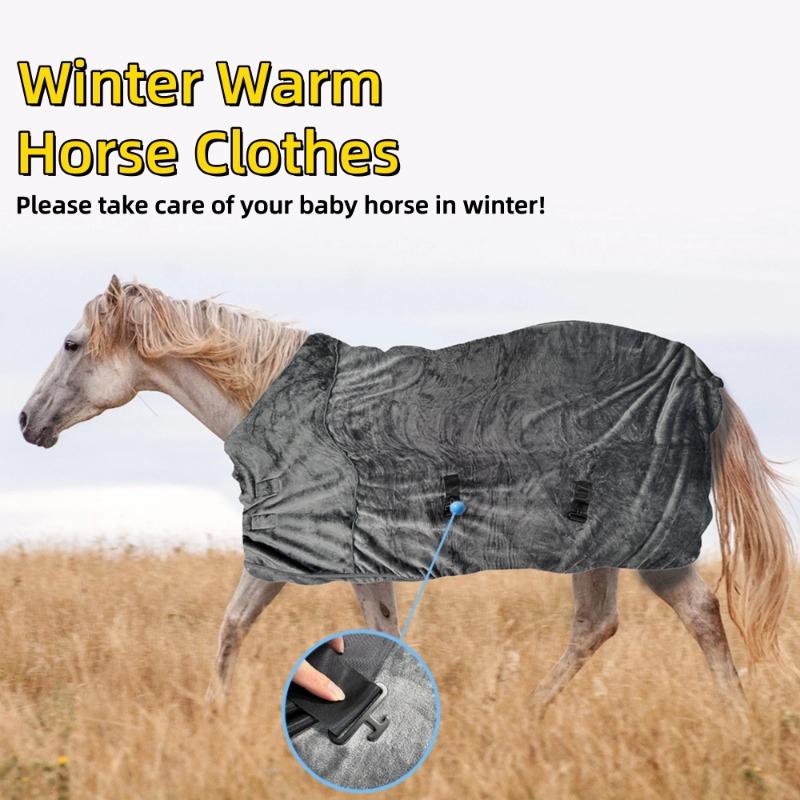Breathable Winter Horse Blanket Soft Horsehair Equestrian Accessories Warm Horse Clothing Supplies