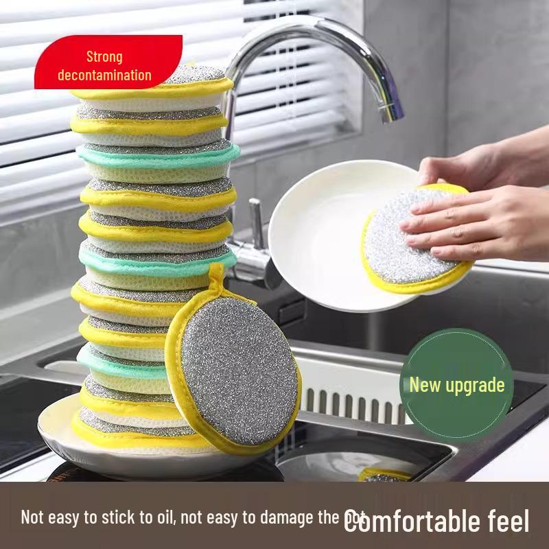 

Неприлипающая кухонная губка: Двусторонняя губка для мытья посуды и салфетка Magic Eraser Upgraded Thick 1 Piece