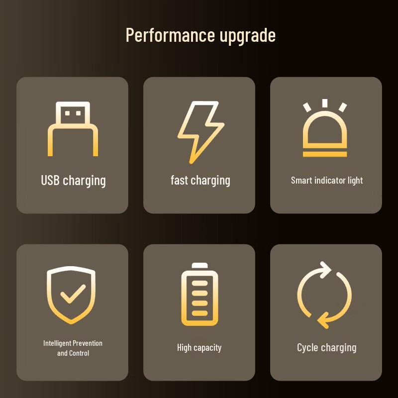 Delipow USB Rechargeable 18650 Lithium Battery 8140mWh CN plug (adapter included)