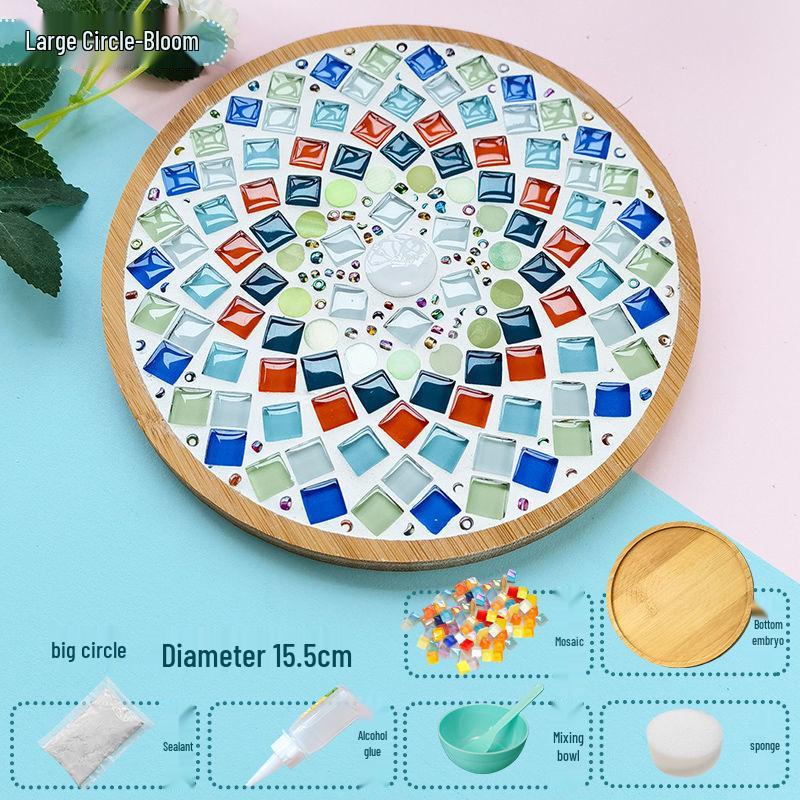 Handmade Mosaic Coaster DIY Kit for Students – Perfect for Mother's Day & Kindergarten Activities