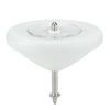 Spin Gear Certified Muku Throwing Spinning Top with 1 String Top, (White POM)