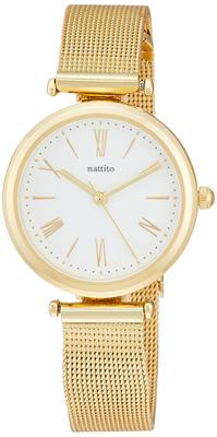 Fieldwork WP Misty Women's Watch, Waterproof, Mesh Strap, Analog, Gold, YM063-2