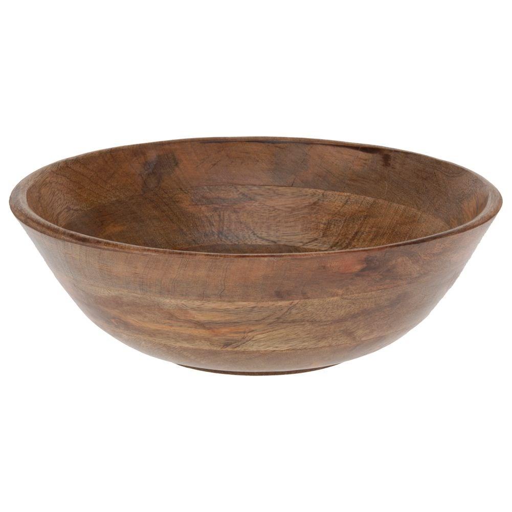 Miska drewniana do serwowania sałatek przekąsek koszyk na owoce 30cm 2.6L VILDE 121606